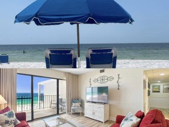 BOOK NOW! Large 2/2 Condo ON the beach, small complex, Gulf view, quiet end #50
