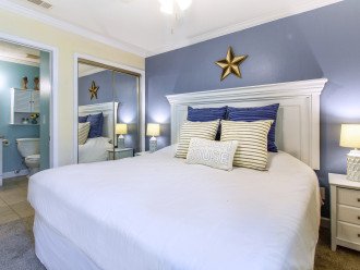 Master bedroom with king-size bed