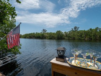 Your dock is ready for enjoying a quiet private happy hour