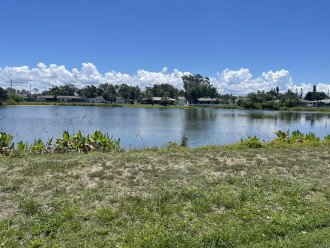 Lake on property