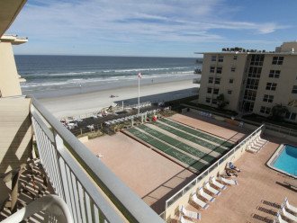 Enjoy a friendly game of Shuffleboard right by the Beach