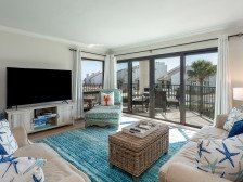 Enjoy the balcony with an ocean view located on the no-drive beach!
