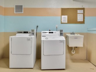Laundry units on every floor.