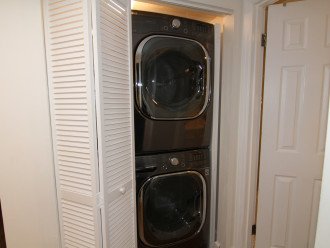 Full sized washer and dryer included inside the condo