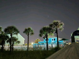 Beach House at night
