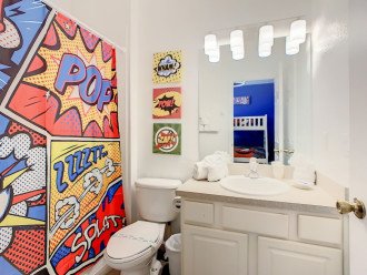Shared Bathroom off Avengers Bunk Room