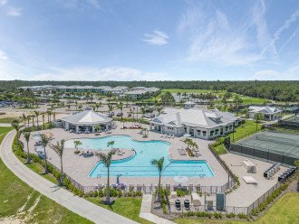 Resort Style Pool with adjacent Tiki Bar, Spa and Fitness Center