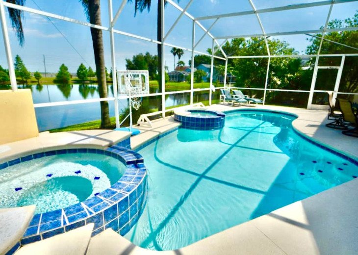 What an amazing pool area! Plenty of space to enjoy the Florida sunshine