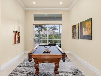 Pool table in a vacation rental in Cape Coral, FL