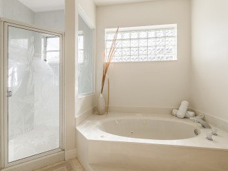 master bathroom with tub