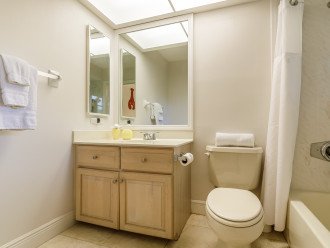 guest bathroom with tub