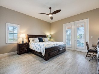 Guest bedroom with king bed
