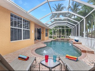 Private pool in Cape Coral, Florida.