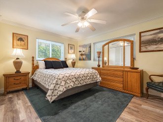 Master bedroom with king bed