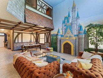Magical Living Room surrounded by Castle