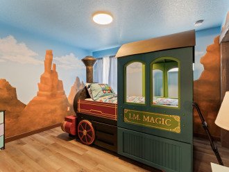 Choo-Choo Train Room with a Train Bed