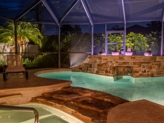 Private Pool at Night