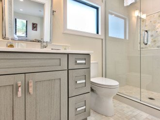 Upstairs bathroom with walk in-shower