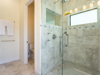 Master bathroom with walk-in shower