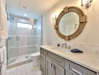 Upstairs bathroom with walk in-shower