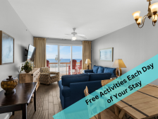 Calypso 402 East - 4 Beach Chairs, 2 King Suites, Free Activities Daily!