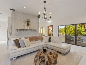 Family Room with an open concept