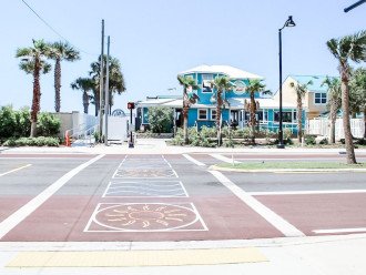 Crosswalk to the Beach House Cafe and to the beach