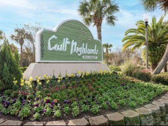 Entrance to Gulf Highlands Beach Resort