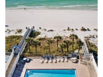 Arial View of the Private Beach Pool