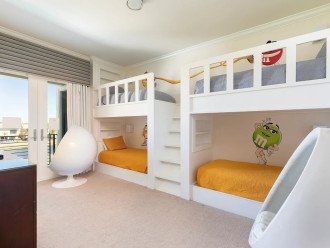 Kids M&M Theme Room - 4 Twin Beds, Balcony Access