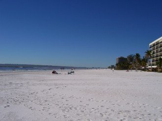 Wide beach with sugar white sand (great for long walks)