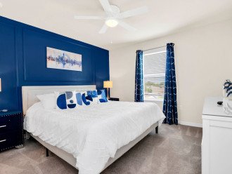 White & Blue bedroom