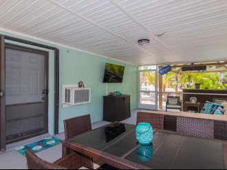 Screened in porch for eating or relaxing & watching TV!