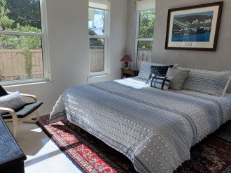 Master bedroom with king-sized bed