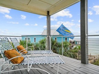 The Sunlounger beach front king suite covered deck