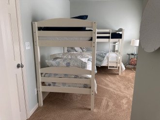 The Kid's suite (2 twin bunkbeds and wall mounted TV added Sept. 2023)