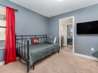 Upper Level Bedroom With Two Twin Beds