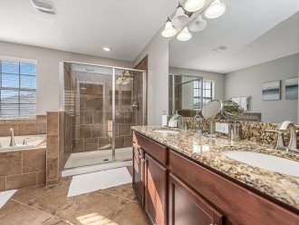 Upper Level Full Bathroom With Soaking Tub & Stand Up Shower