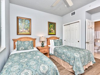 Twin Bedroom With HDTV;