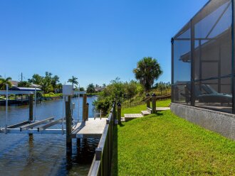 View down the gulf access canal