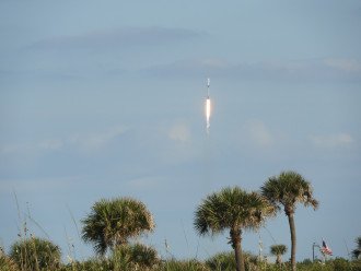 Space center launches viewable from beach
