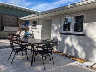 Brand New Brick Paver Patio with Outdoor Dining.