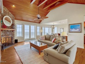 Living room overlooking the Atlantic Ocean