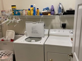 Laundry Room with Washer, Dryer and sink