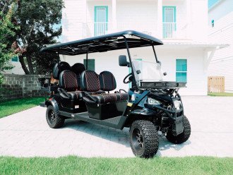 six seater golf cart included