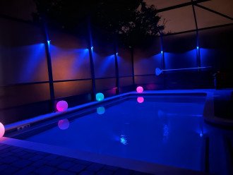 Your kids will love nightime by the pool too!