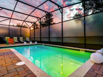 Private Pool with Privacy Screens