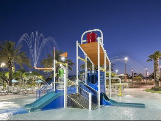 The small kids in your group will love the splash zone at the Oasis Club.