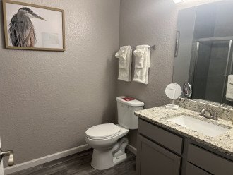 Bathroom 2 with tub and shower