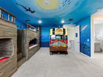  Amazing Pirate Ship & Surf Van Custom Bunk Beds, Extended Pool Deck, Arcade #1